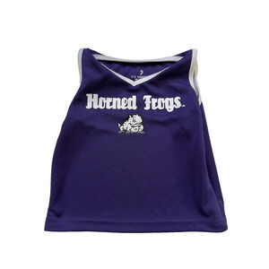 Colosseum TCU Toddler Dress 2T Purple Horned Frogs Shirt Wildcats Mascot Graphic
